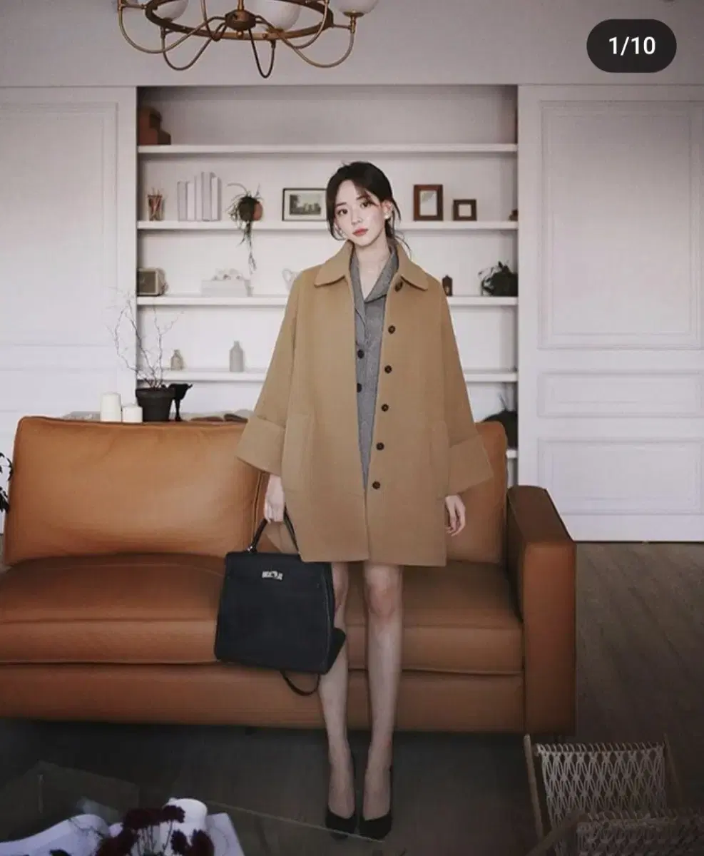 밀크코코아 코트 1513. frech camel coat